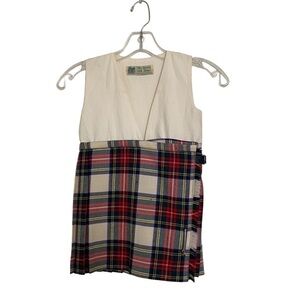 Vintage The Tartan Giftshops Girls Plaid Dress Size 5/6